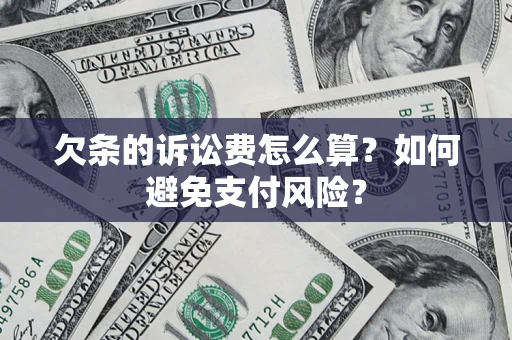 北京欠条的诉讼费怎么算？如何避免支付风险？